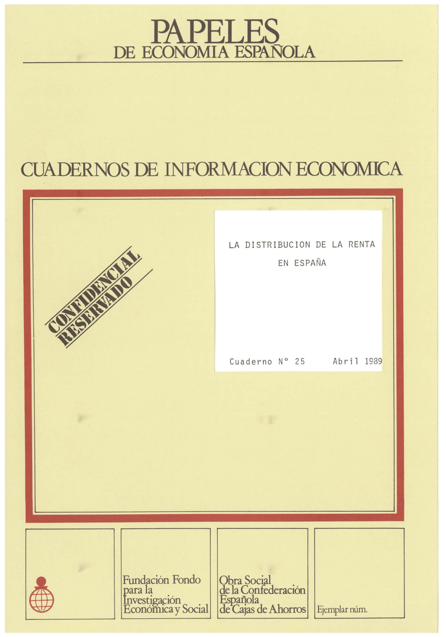 La distribución de la renta en España Funcas La distribución de la renta en España Funcas