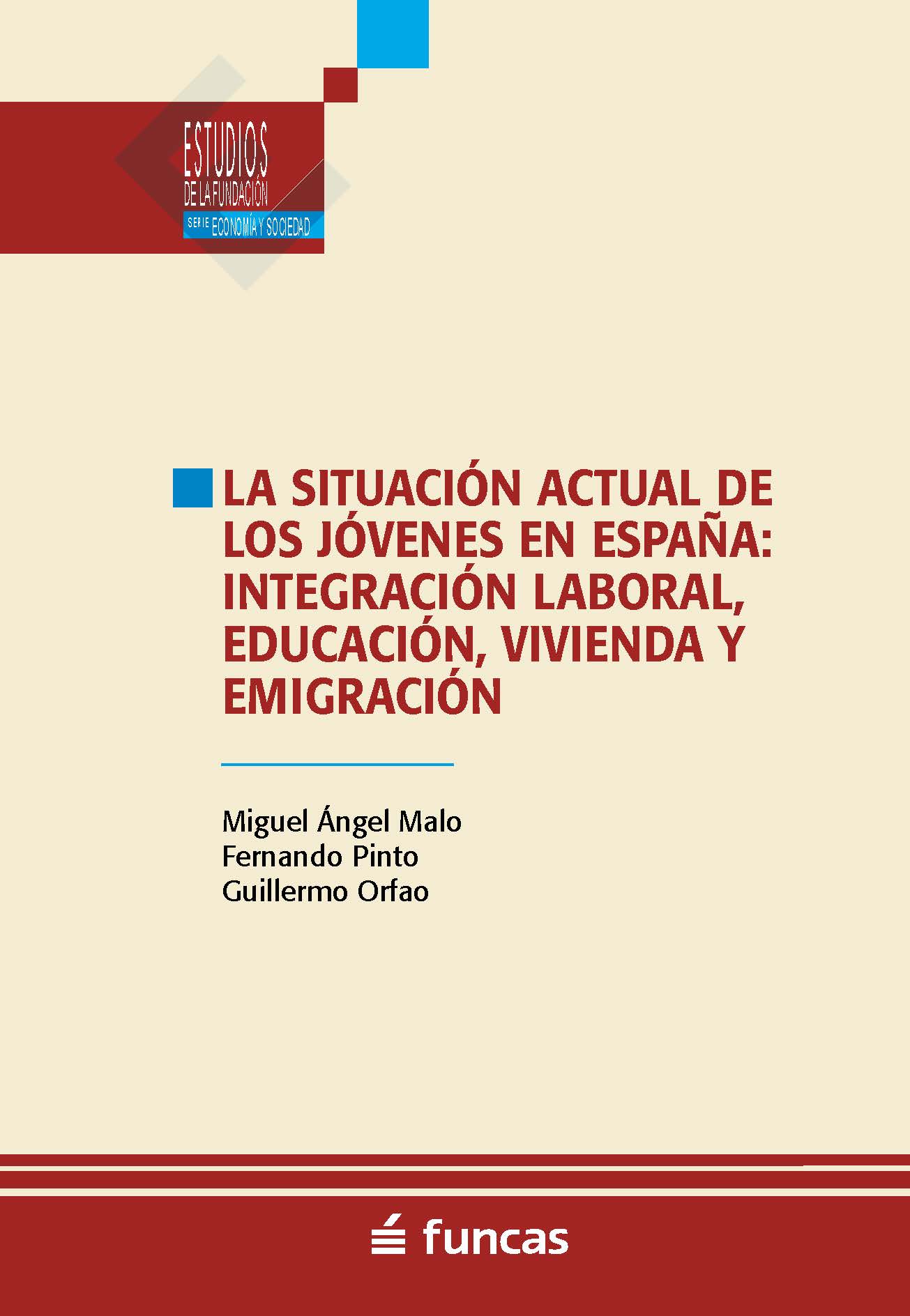 Portada de la revista Estudios de la Fundación nº 115, dedicada al análisis de la situación de los jóvenes en España
